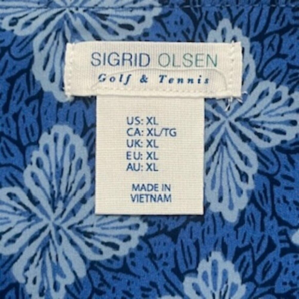 NEW Sigrid Olsen Golf & Tennis Skirt Women’s Sz XL Blue Pleats Skort NWT - Picture 7 of 14